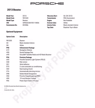 2013 Porsche Boxster