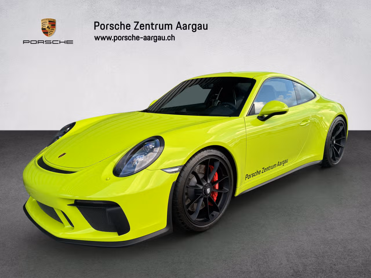 2018 Porsche 911 GT3, Äußeres, Individualfarbe Uni: acidgrün, 1 in der Galerie anschauen