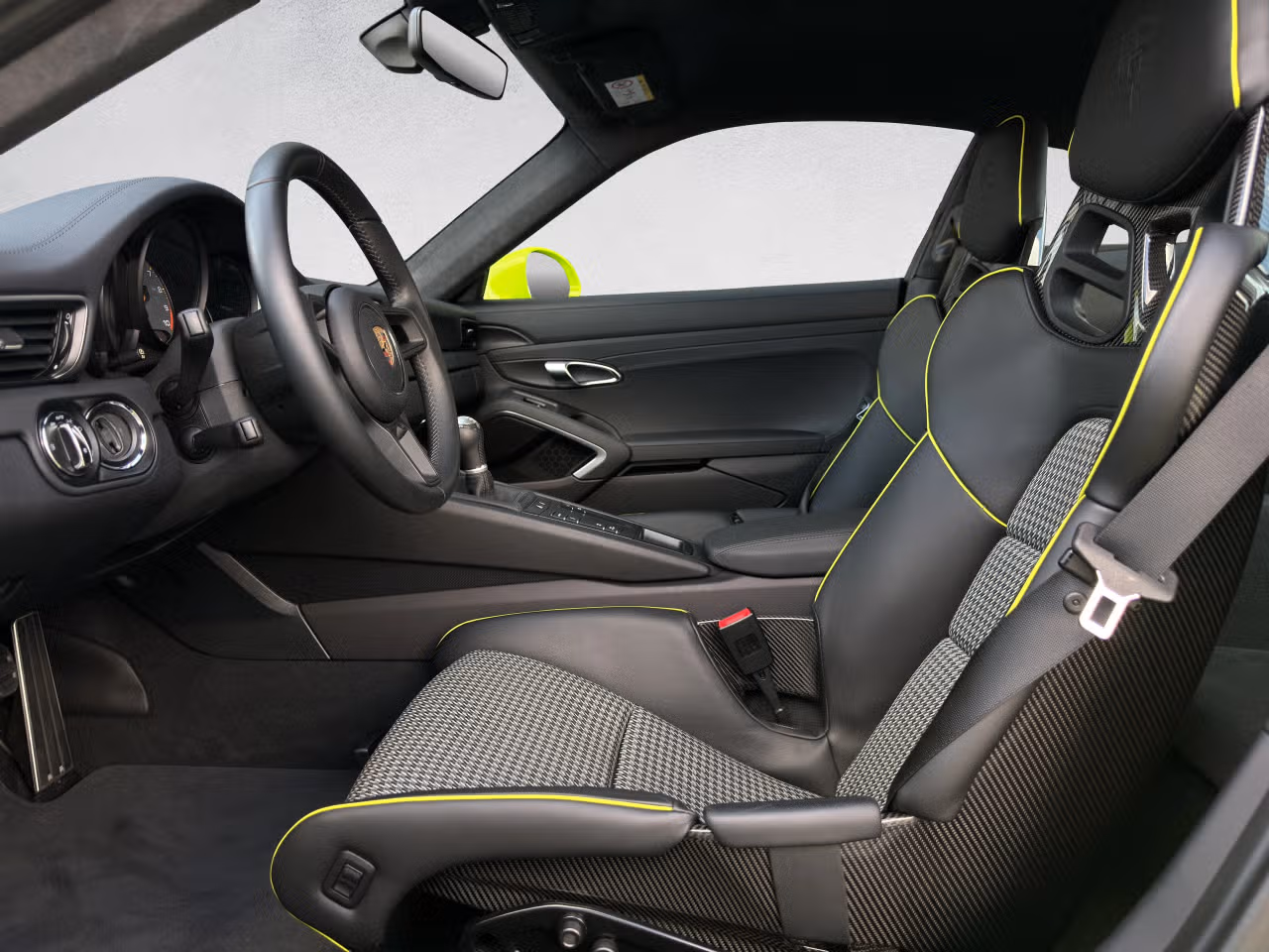 2018 Porsche 911 GT3, Inneres, Lederausstattung schwarz, Sitzmittelstreifen in Stoff schwarz, 5 in der Galerie anschauen