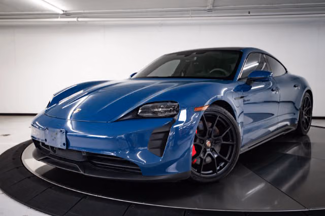Used 2023 Porsche Taycan GTS with VIN WP0AD2Y12PSA48635 for sale in Austin, TX